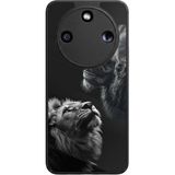 Aksel Kılıf Honor Magic 8 Lite Uyumlu Taraftar Baskılı Glossy Premium Mat Siyah Silikon Kılıf - galatasaray24G1