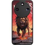 Aksel Kılıf Honor Magic 8 Lite Uyumlu Taraftar Baskılı Glossy Premium Mat Siyah Silikon Kılıf - Galatasaray26G1
