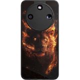 Aksel Kılıf Honor Magic 8 Lite Uyumlu Taraftar Baskılı Glossy Premium Mat Siyah Silikon Kılıf - galatasaray27G1