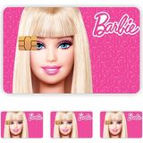 Aksesuar 4 Adet Barbie Kart Kaplama Sticker Kart Etiketi