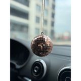 Aksesuar Araba Süsü Disko Topu - 6 cm - Rose Gold