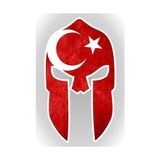 Aksesuar Ay Yıldız Türk Bayrağı Miğfer 15 x 8,5 cm - -- - Option-1