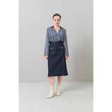 Aksesuar Detaylı Denim Midi Boy Etek Lacivert K2515018_015 - 34