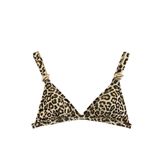 Aksesuar Detaylı Leopar Desenli Bralet Bikini Üstü
