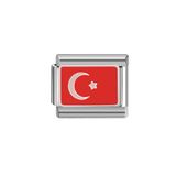 Aksesuar İtalyan Charm Türk Bayrağı