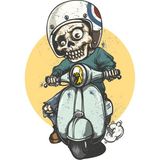 Aksesuar Kuru Kafa Kurukafa Sticker Vespa 14 x 10 cm