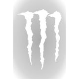 Aksesuar Monster Pençe Far ve Cam Sticker 10 x 8,5 cm Beyaz