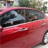 Aksesuar Platformu Fiat Egea Krom Cam Çıtası Takımı 315 Gri Renkli Krom Modeli