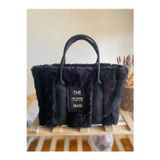 Aksesuar The Tote Bag Nubuk Kolon Kadın El Ve Omuz Peluş Çanta