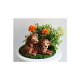 Aksesuar Vilana Hediyelik Yavru Köpek Biblo/Ev Dekorasyon/Yapay Çiçek