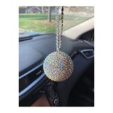 Aksesuarburda Mini Disko Topu - Kristal Dikiz Ayna Süsü – Eğlenceli Araba Aksesuarı - Hediyelik Araba Süsü (4,5cm)