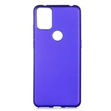 Aksesuarcim Alcatel 3x 2020 ile Uyumlu Kılıfı Silikon Pastel Renkli Mat Esnek İnce Kapak Prem Saks Mavi