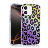 Aksesuarcim Apple ile Uyumlu iPhone 11 Kılıf Leopar Desenli M-Safe Şarj Özellikli Kamera Lens Korumalı Sert Silikon Kapak Jago Colorful