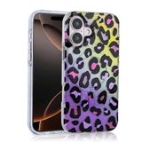 Aksesuarcim Apple ile Uyumlu iPhone 16 Kılıf Leopar Desenli M-Safe Şarj Özellikli Kamera Lens Korumalı Sert Silikon Kapak Jago Colorful
