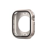 Aksesuarcim Apple ile Uyumlu Watch 10 46mm Ekran Koruyucu 360 Derece Darbe Korumalı Silikon Kasa Koruma Titanyum