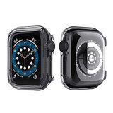 Aksesuarcim Apple ile Uyumlu Watch 1/2/3/4/5 40mm Ekran Koruyucu Darbe Korumalı Kasa Koruma Siyah