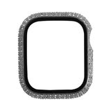 Aksesuarcim Apple ile Uyumlu Watch 7 41mm Ekran Koruyucu Darbe Korumalı Taşlı Kasa Koruma Gard24 Renksiz