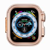 Aksesuarcim Apple ile Uyumlu Watch 7 45mm to Watch Ultra 49mm Kasa Dönüştürücü Kasa Koruma Gard33 Rose Gold