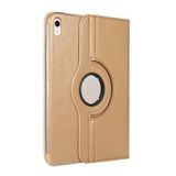 Aksesuarcim Apple iPad 10.9 2022 (10.Nesil) ile Uyumlu Kılıfı Suni Deri 2 Farklı Stand Olabilen Darbe Korumalı 360 Dönebilen Tablet Kılıfı Gold