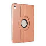 Aksesuarcim Apple iPad 10.9 2022 (10.Nesil) ile Uyumlu Kılıfı Suni Deri 2 Farklı Stand Olabilen Darbe Korumalı 360 Dönebilen Tablet Kılıfı Rose Gold