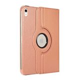 Aksesuarcim Apple iPad 11.Nesil 2025 ile Uyumlu Kılıfı Suni Deri 2 Farklı Stand Olabilen Darbe Korumalı 360 Dönebilen Tablet Kılıfı Rose Gold