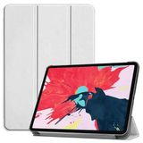 Aksesuarcim Apple iPad Air 10.9 2020 (4.Nesil) ile Uyumlu Kılıf 2 Farklı Stand Olabilen Arka Kısım Şeffaf Sert Silikon İnce Hafif Tablet Kılıfı Beyaz