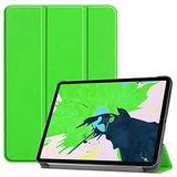 Aksesuarcim Apple iPad Air 11 2025 M3 ile Uyumlu Kılıf 2 Farklı Stand Olabilen Arka Kısım Şeffaf Sert Silikon İnce Hafif Tablet Kılıfı Yeşil