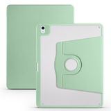 Aksesuarcim Apple iPad Air 13 2025 M3 ile Uyumlu Kılıf Kalem Bölmeli 2 Farklı Stand Olabilen Arkası Şeffaf Kamera Lens Darbe Korumalı Parmak İzi Bırakmayan İnce Tablet Kılıfı Termik Açık Yeşil