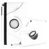 Aksesuarcim Apple iPad Mini 2 3 ile Uyumlu Kılıfı Suni Deri 2 Farklı Stand Olabilen Darbe Korumalı 360 Dönebilen Tablet Kılıfı Beyaz