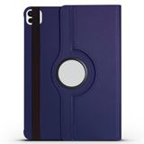 Aksesuarcim Apple iPad Pro 11 2024 ile Uyumlu Kılıfı Suni Deri 2 Farklı Stand Olabilen Darbe Korumalı 360 Dönebilen Tablet Kılıfı Lacivert