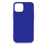 Aksesuarcim Apple iPhone 13 Mini ile Uyumlu Kılıfı Silikon Pastel Renkli Mat Esnek İnce Kapak Prem Saks Mavi