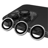 Aksesuarcim Apple iPhone 15 Pro Max ile Uyumlu Kamera Lens Koruyucu Cam Gümüş