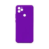Aksesuarcim General Mobile GM 22 Plus ile Uyumlu Silikon Kılıf Mat Pastel Renkli Parmak İzi Bırakmayan Yumuşak Kapak Biy Mor