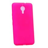 Aksesuarcim General Mobile GM 5 Plus ile Uyumlu Kılıfı Silikon Pastel Renkli Mat Esnek İnce Kapak Prem Pembe