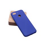 Aksesuarcim General Mobile GM 6 DS ile Uyumlu Kılıfı Silikon Pastel Renkli Mat Esnek İnce Kapak Prem Saks Mavi