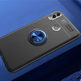 Aksesuarcim Huawei Honor 8C Kılıf Silikon Mıknatıs Yüzüklü Standlı Kapak Rave Siyah-Mavi