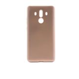 Aksesuarcim Huawei Mate 10 Pro ile Uyumlu Kılıfı Silikon Pastel Renkli Mat Esnek İnce Kapak Prem Gold