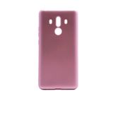 Aksesuarcim Huawei Mate 10 Pro ile Uyumlu Kılıfı Silikon Pastel Renkli Mat Esnek İnce Kapak Prem Rose Gold