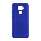 Aksesuarcim Huawei Mate 30 Lite ile Uyumlu Kılıfı Silikon Pastel Renkli Mat Esnek İnce Kapak Prem Saks Mavi