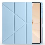 Aksesuarcim Huawei MatePad 12X ile Uyumlu Kılıf Silikon Yumuşak Kalem Bölmeli Esnek 4 Farklı Stand Olabilen Tablet Kılıfı Mavi