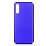 Aksesuarcim Huawei P Smart S (Y8P) ile Uyumlu Kılıfı Silikon Pastel Renkli Mat Esnek İnce Kapak Prem Saks Mavi