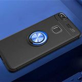 Aksesuarcim Huawei P10 Lite Kılıf Silikon Mıknatıs Yüzüklü Standlı Kapak Rave Siyah-Mavi