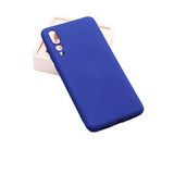 Aksesuarcim Huawei P20 Pro ile Uyumlu Kılıfı Silikon Pastel Renkli Mat Esnek İnce Kapak Prem Lacivert