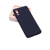 Aksesuarcim Huawei P20 Pro ile Uyumlu Kılıfı Silikon Pastel Renkli Mat Esnek İnce Kapak Prem Siyah