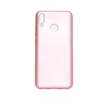 Aksesuarcim Huawei Y7 Prime 2019 ile Uyumlu Kılıfı Silikon Pastel Renkli Mat Esnek İnce Kapak Prem Rose Gold