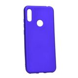 Aksesuarcim Huawei Y7 Prime 2019 ile Uyumlu Kılıfı Silikon Pastel Renkli Mat Esnek İnce Kapak Prem Saks Mavi