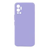 Aksesuarcim İnfinix Hot 12 ile Uyumlu Silikon Kılıf Mat Pastel Renkli Parmak İzi Bırakmayan Yumuşak Kapak Biy Lila