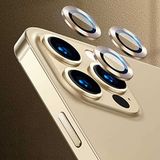 Aksesuarcim iPhone 12 Pro ile Uyumlu Kamera Lens Koruyucu Cam, Altın