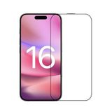 Aksesuarcim iPhone 14 Pro Max Ekran Koruyucu Tam Kaplayan Sert Temperli Cam Eks Siyah