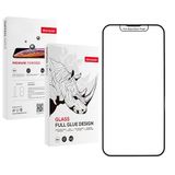 Aksesuarcim iPhone 14 Pro Max Ekran Koruyucu Tam Kaplayan Toz Korumalı Premium Cam Koruma Rika Siyah